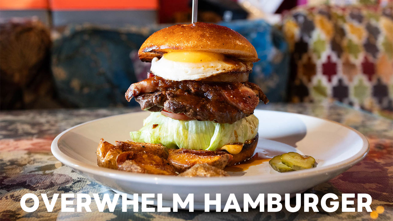 OVERWHELM HAMBURGERで食べたオーバーウェルムバーガー