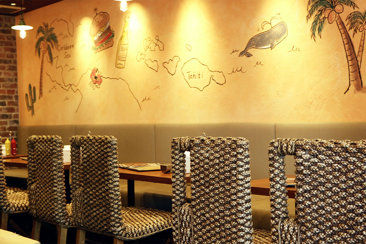 Island Burgers四谷本店の店内